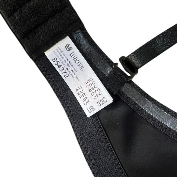 *NWOT Wacoal 854372 Staying Power Wire Free Strapless Black Bra – 32C - Picture 8 of 8